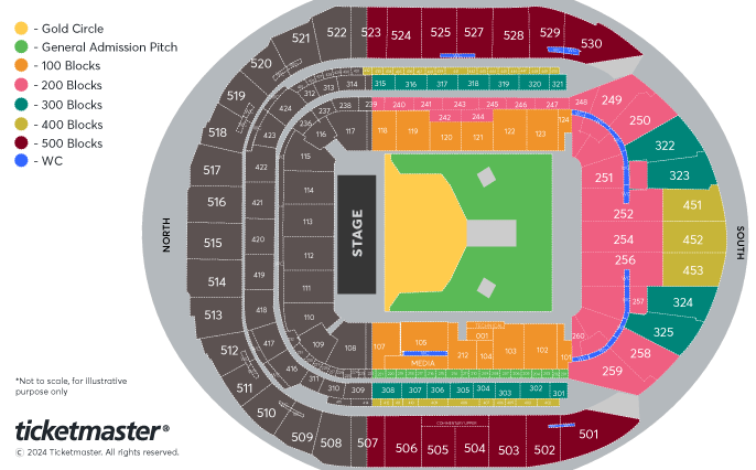 Catfish and the Bottlemen Seating Plan at Tottenham Hotspur Stadium