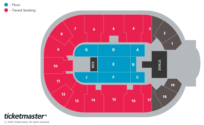 Michael Ball & Alfie Boe: Together At Home Seating Plan at Motorpoint Arena Nottingham