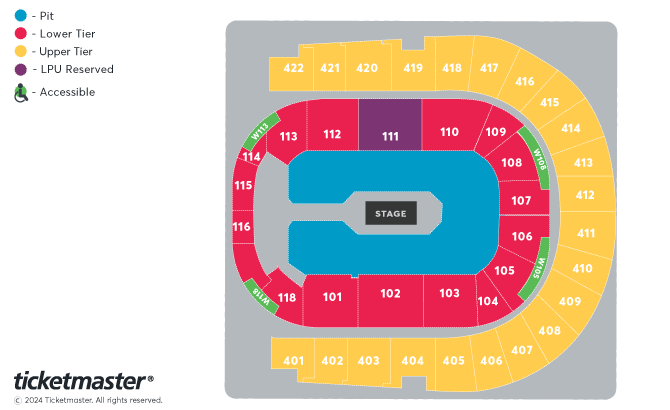 LINKIN PARK: From Zero World Tour Seating Plan at The O2 Arena