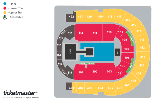 ATEEZ WORLD TOUR [TOWARDS THE LIGHT : WILL TO POWER] Seating Plan at The O2 Arena