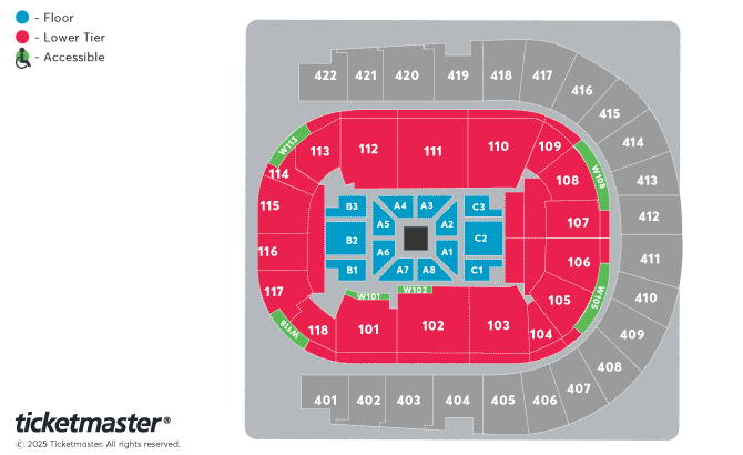 Jimmy Carr: Laughs Funny Seating Plan at The O2 Arena
