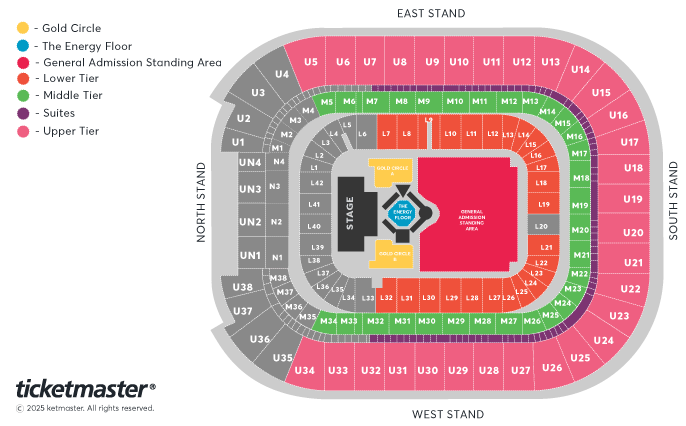 Grand National Tour: Kendrick Lamar and SZA Seating Plan at Principality Stadium