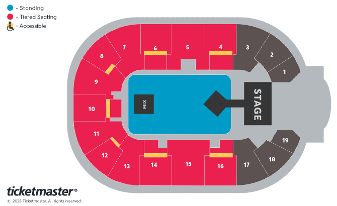 Volbeat: Greatest Of All Tours Seating Plan at Motorpoint Arena Nottingham