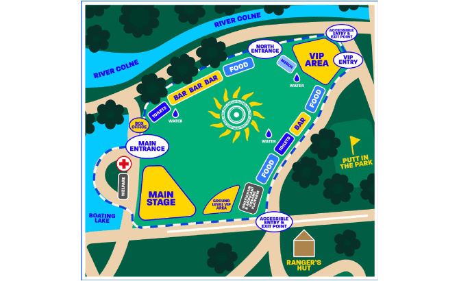 Seat map - Colchester Castle Park