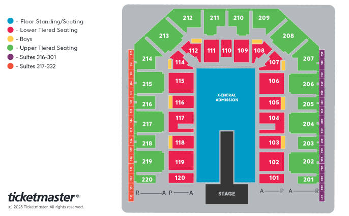 Florence + The Machine: Venue Premium Tickets Seating Plan at Utilita Arena Sheffield