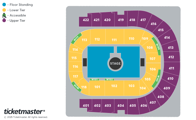 Black Coffee - Live with Orchestra Seating Plan at The O2 Arena