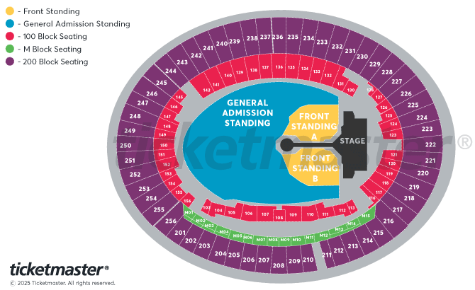 TAKE THAT - THE CIRCUS LIVE - Summer 2026 Seating Plan at London Stadium