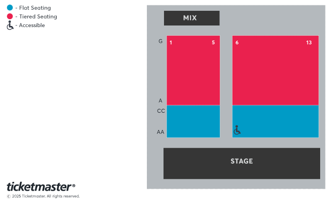 Venue seating chart for Ania Magliano for reference only