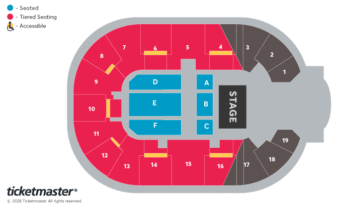 Professor Brian Cox: Emergence World Tour Seating Plan at Motorpoint Arena Nottingham