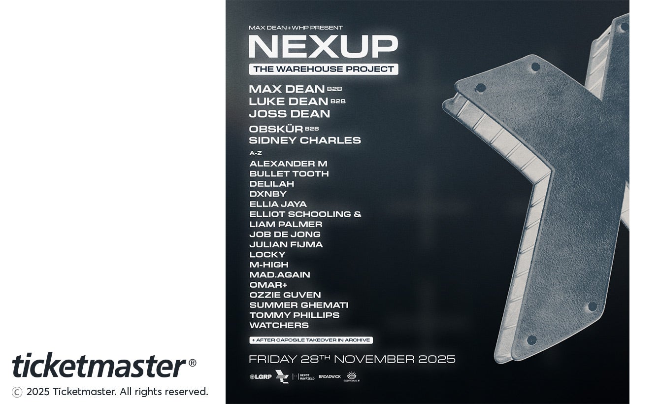 Venue seating chart for Max Dean for reference only