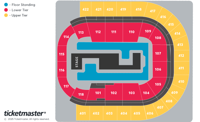 TWICE [THIS IS FOR] WORLD TOUR IN LONDON Seating Plan at The O2 Arena