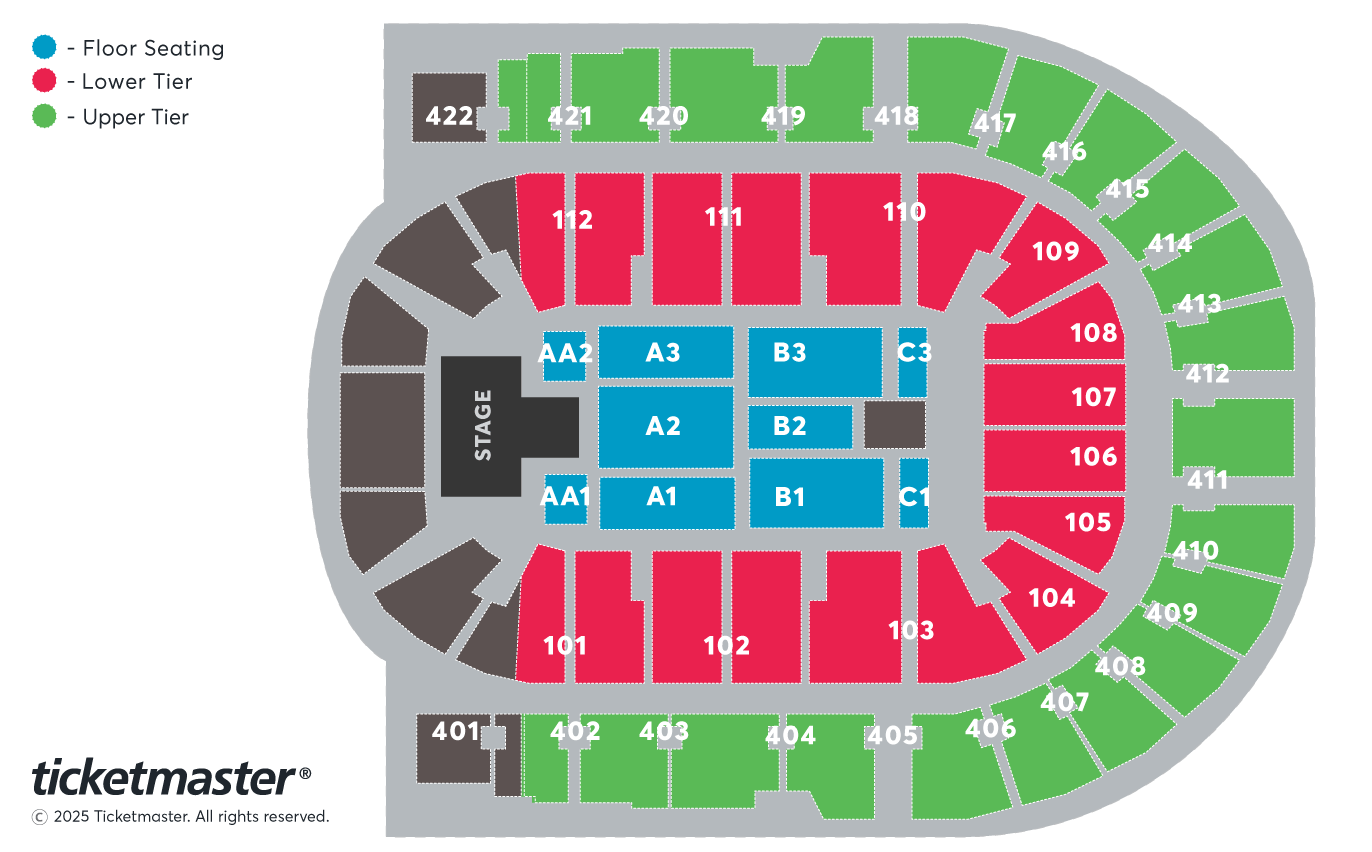 Matt Rife: Stay Golden World Tour Seating Plan at The O2 Arena
