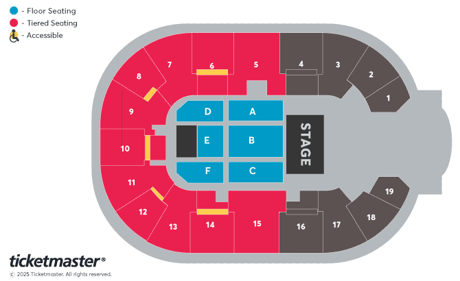 Bill Bailey: Vaudevillean Seating Plan at Motorpoint Arena Nottingham