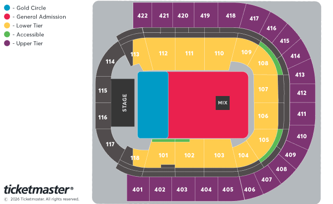 NE-YO & Akon: Nights Like This Tour 2026 Seating Plan at The O2 Arena