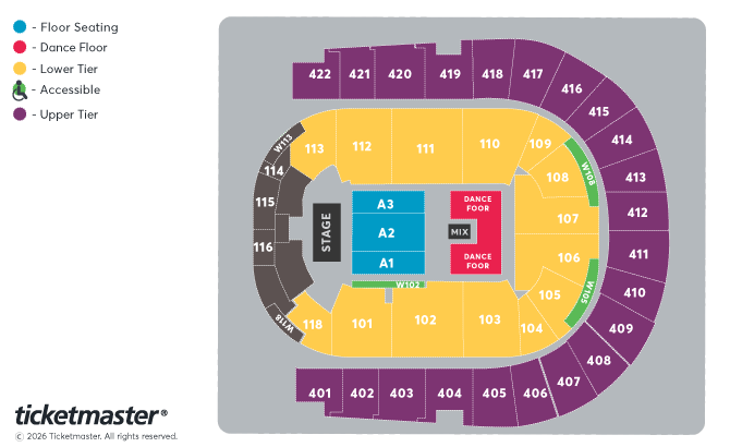 RnB Summer Ball Seating Plan at The O2 Arena