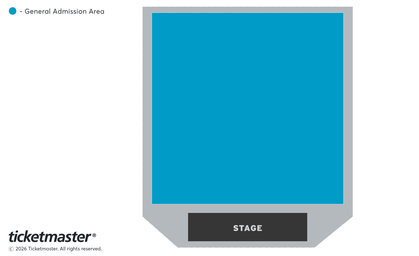 Seat map for Jazz Emu: The Pleasure Is All Yours