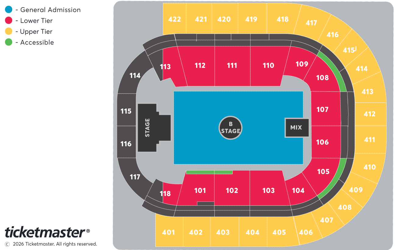 Melanie Martinez - HADES: THE SACRIFICE Seating Plan at The O2 Arena