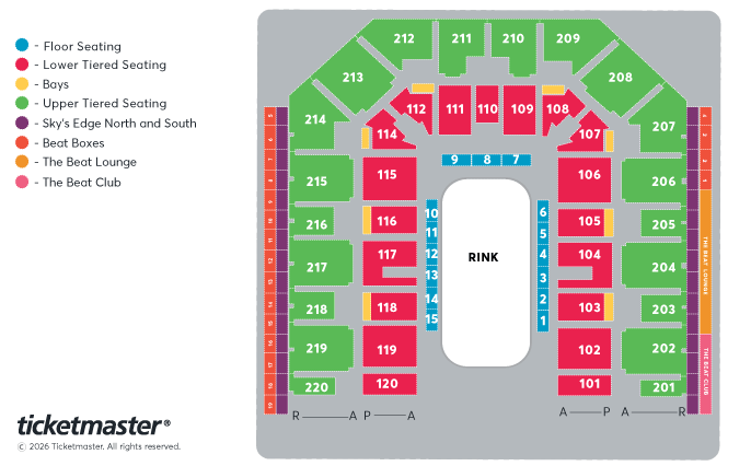 Disney On Ice presents: Discover the Magic Seating Plan at Utilita Arena Sheffield