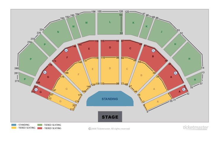 The Offspring Seating Plan at 3Arena