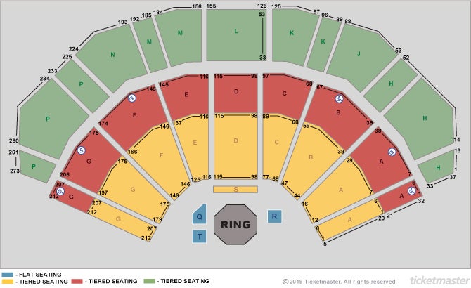 Bellator Dublin Seating Plan at 3Arena