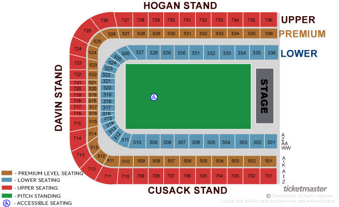 Croke Park Seat Map Croke Park - Dublin | Tickets, 2022 Event Schedule, Seating Chart