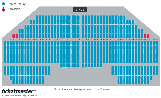 Bingo Loco XXL Seating Plan at 3Arena