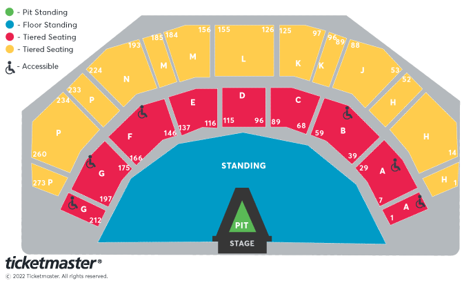 Volbeat - VIP Packages Seating Plan at 3Arena