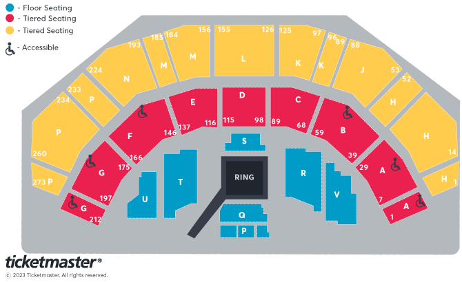 Cameron V Taylor 2 - Undisputed Super Lightweight Championship Seating Plan at 3Arena