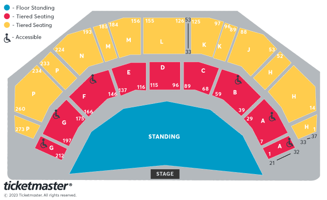 The 2 Johnnies Seating Plan at 3Arena