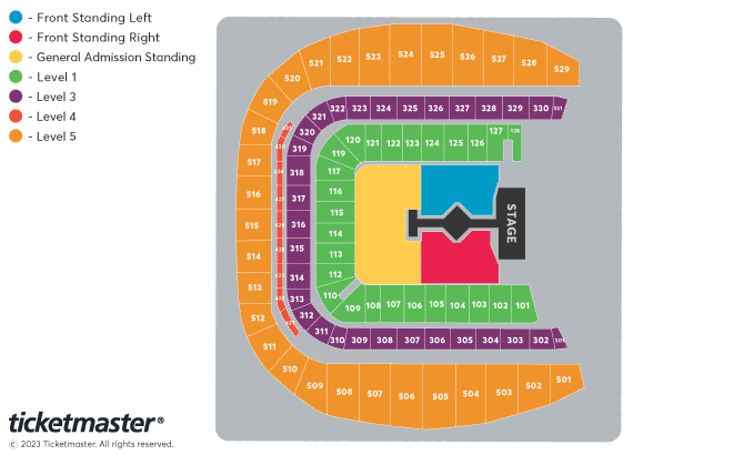Taylor Swift | The Eras Tour Seating Plan at Aviva Stadium