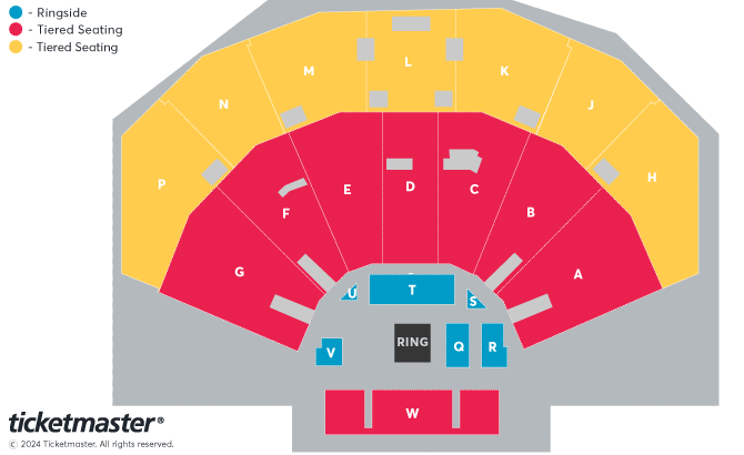 Walsh V Runowski Seating Plan at 3Arena