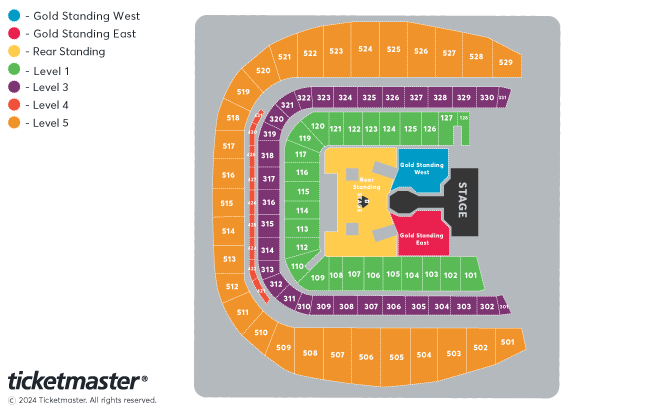 Dua Lipa - Radical Optimism Tour Seating Plan at Aviva Stadium