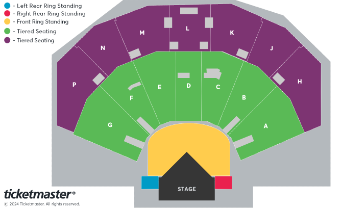 Busted vs McFly Seating Plan at 3Arena