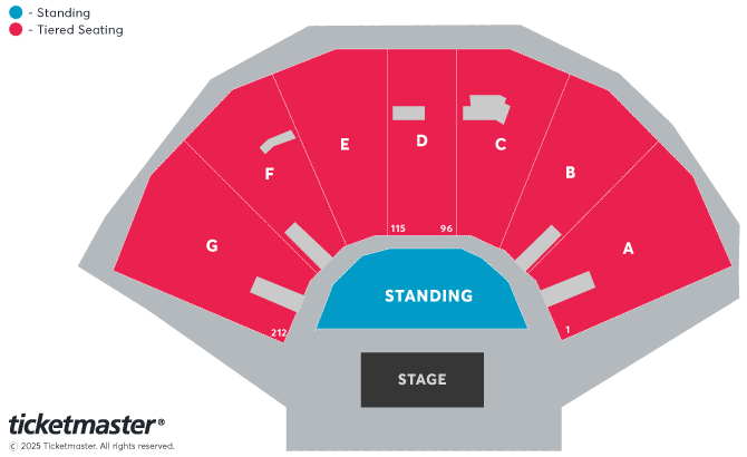 Patti Smith and Her Band On the 50th Anniversary Perform Horses Seating Plan at 3Arena