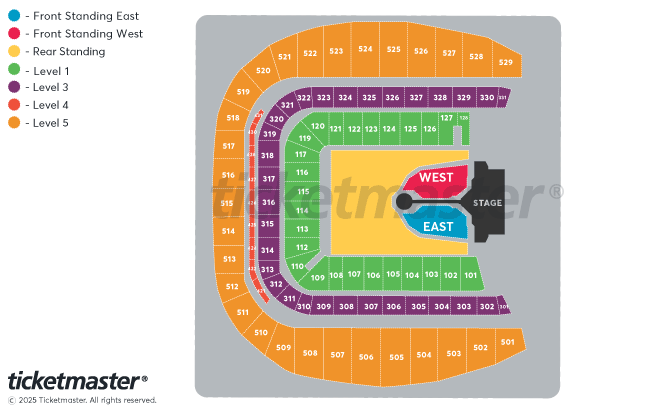 TAKE THAT - THE CIRCUS LIVE - Summer 2026 Seating Plan at Aviva Stadium