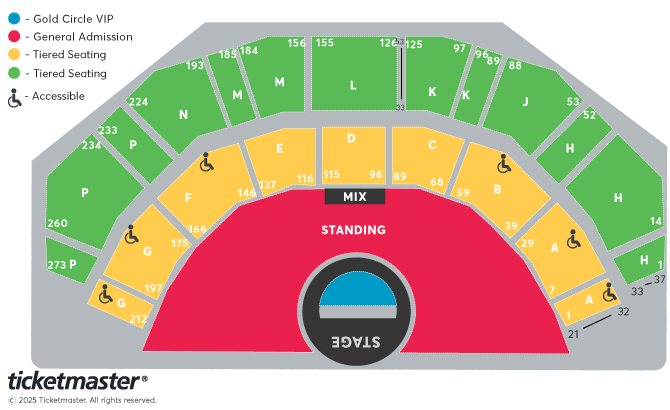 5 Seconds of Summer - Everyone's a Star! World Tour Seating Plan at 3Arena