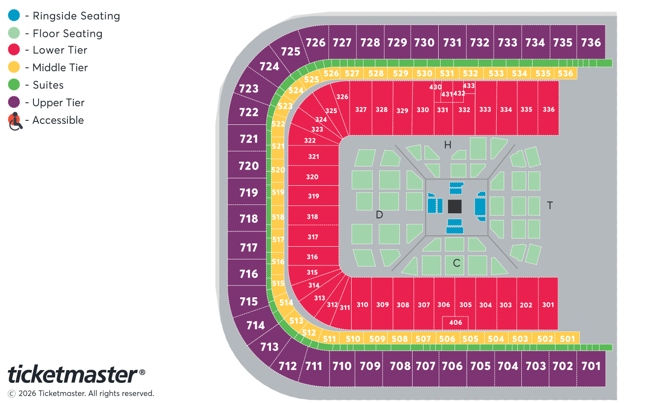 Katie Taylor v Flora Pili - Once Upon A Time Seating Plan at Croke Park