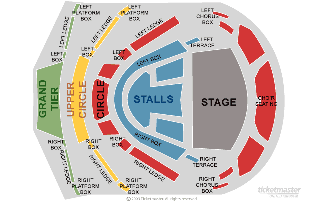 James Orchestral Tour Seating Plan at Birmingham Symphony Hall