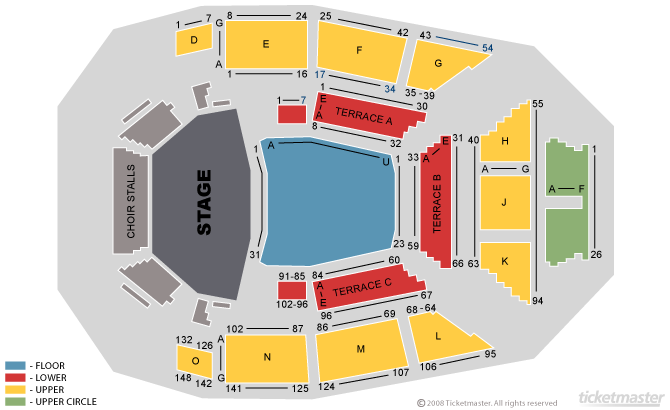 Rumours of Fleetwood Mac Seating Plan at Concert Hall Glasgow