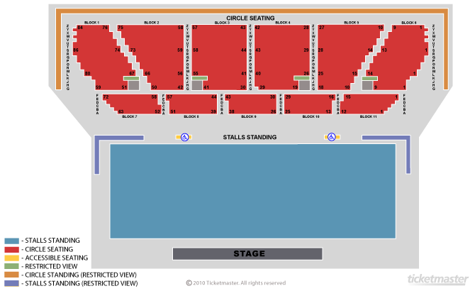 Muse Supporting War Child and Médecins Sans Frontières Seating Plan at Eventim Apollo