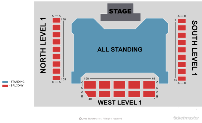 Bowling for Soup Seating Plan at Motorpoint Arena Cardiff