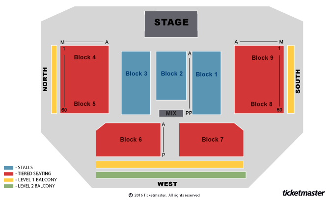 Classic Rock Show Seating Plan at Motorpoint Arena Cardiff