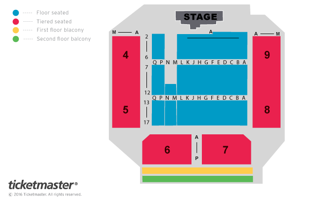 2019 Unibet Premier League Darts - Hospitality Seating Plan at Motorpoint Arena Cardiff