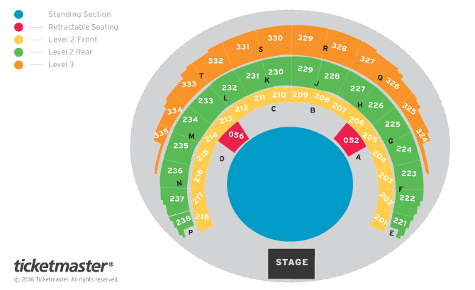 CHVRCHES Seating Plan at OVO Hydro
