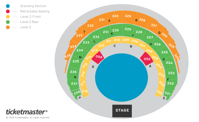 Bon Iver Seating Plan at OVO Hydro