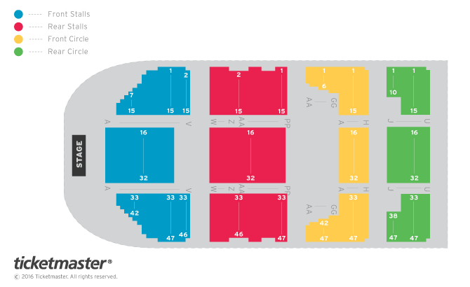 Blossoms Seating Plan at Manchester Apollo
