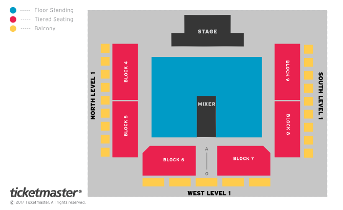Niall Horan Seating Plan at Motorpoint Arena Cardiff