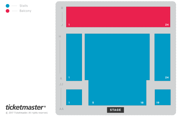 Starless Seating Plan at Concert Hall Glasgow