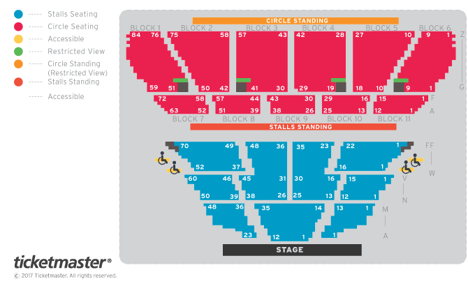 Orbital Seating Plan at Eventim Apollo