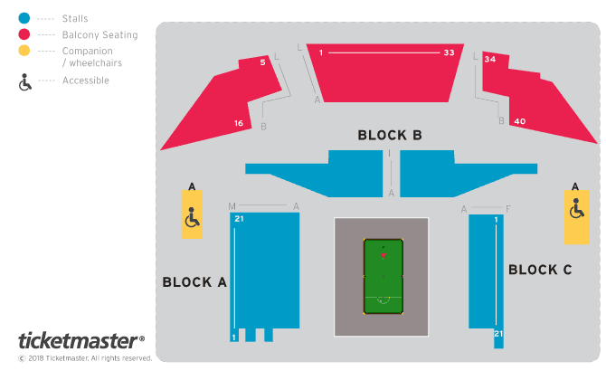 2019 Betway UK Championship All Day Ticket Seating Plan York Barbican 2019 Betway UK Championship All Day Ticket Seating Plan York Barbican
